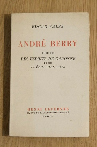 Valès andré berry - e.,