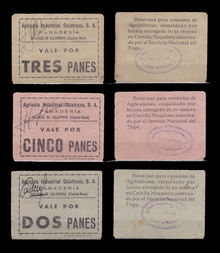 Vales panaderia calzada - -, de