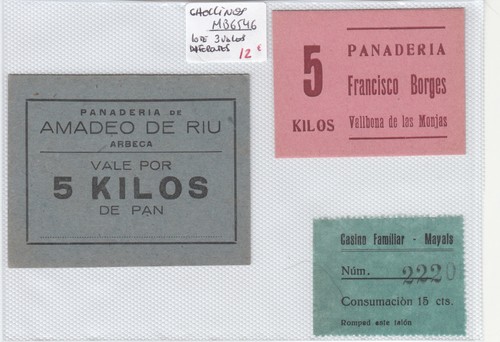 Lote de3 vales - lote,